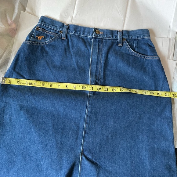 Vintage Wrangler No Fault Denim Jean Skirt 16 - runs small - Picture 7 of 7